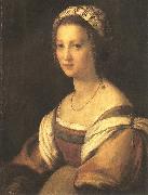 Andrea del Sarto Portrait of the Artist s Wife oil painting artist